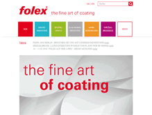 Tablet Screenshot of folex.ch